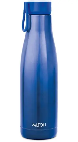 Fame 1000 Thermosteel Water Bottle, ISI Certified, 24 Hr Hot and Cold 880 ml Steel Flask (Pack of 1, Blue)