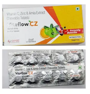 Vitaflow.CZ  (Vitamin C. Zinc & Amla Extract  Chewable Tablets )