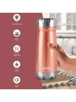 All Rounder 650 Thermosteel Hot and Cold Flask, 1 Piece, 610 ml,  |Orange Insulated Flask | Leak Proof | Soup Flask | Dal Flask | Sambar Flask | Thermos | Long Hours Hot and Cold