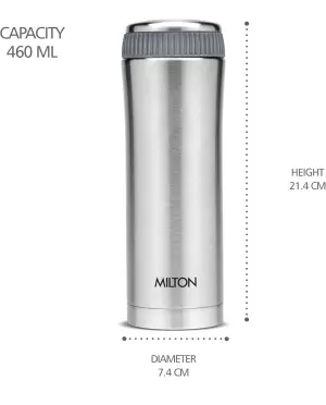 MILTON Thermosteel Optima 460ML - Steel Plain