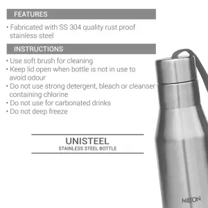 Super Stainless Steel Water Bottle Silver Colour (750 ml) 