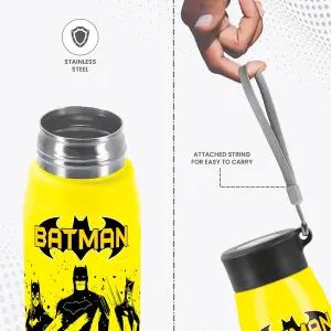 Handy Design Stainless Steel Dark Yellow Water Bottle (650ml) 