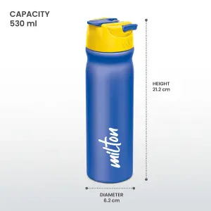 MAX - Stainless Steel Sipper Blue Colour Water Bottle 600ml