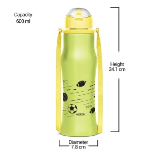 GAIETY  Stainless Steel Sipper Green Colour Water Bottle 650 ml