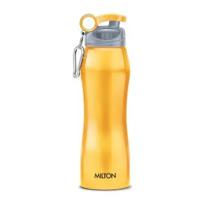 HAWK Stainless Steel Water Bottle, 750 ml, Yellow 
