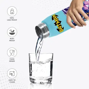 Handy Design Stainless Steel Blue Water Bottle (650ml) 