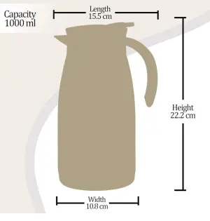Milton Bistro 1100 Thermosteel Carafe, 1000 ml, Brown