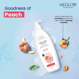 MEGLOW  500ml Body Lotion (Peach)