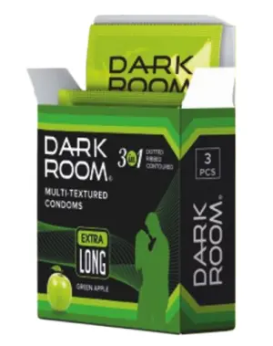 Darkroom Multi Texture Extra Long Condom (3 PCS) 