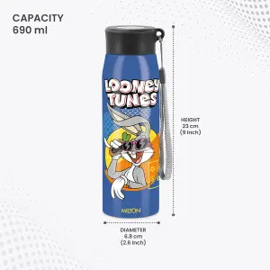 Handy Design Stainless Steel Dark Blue Colour Water Bottle (850ml) 