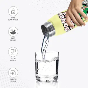 Handy Design Stainless Steel Yellow Water Bottle (650ml) 