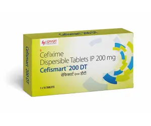 Cefismart 200 DT (Cefixime  Dispersible Tablets IP 200 mg)  