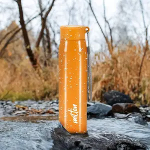 Handy Stainless Steel Sipper Orange Colour Water Bottle (850 ML) 