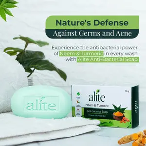 ALITE 75g Neem & Turmeric Soap 