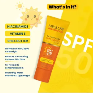 MEGLOW 50ml SUNSCREEN LOTION 