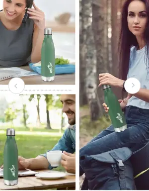 PLAIN LID BOTTLES SHINE GREEN COLOUR 800 ML