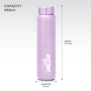 Aqua Stainless Steel Purple Colour Water Bottle 1000 ml 