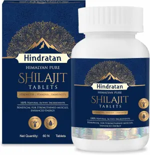 HINDRATAN  Shilajit Tablet 500mg (60 tabs)