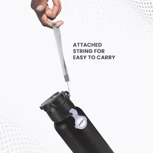 SIPSTAR - Stainless Steel Sipper Black Colour Water Bottle 750ml