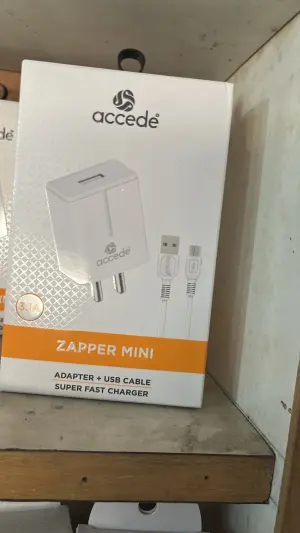 ZAPPER MINI  ADAPTER + USB CABLE  SUPER FAST CHARGER