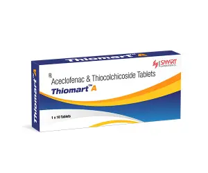 Thiomart A (Aceclofenac & Thiocolchicoside Tablets)