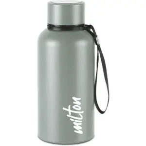 Aura 750 Thermosteel Water Bottle, ISI Certified, 24 Hr Hot and Cold 750ml Steel Flask (Pack of 1, Grey)