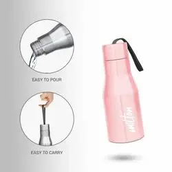 Super Stainless Steel Water Bottle Pink Colour (500 ml) 