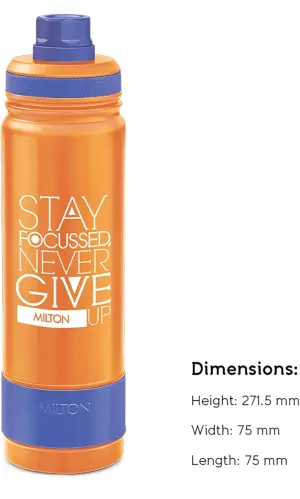 Milton Astir 750 Thermosteel Hot and Cold Water Bottle, 670 ml, Orange