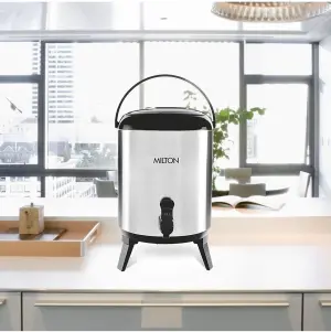 Milton Stellar 4 Thermosteel Insulated Water Jug 3700 ml, Steel Plain