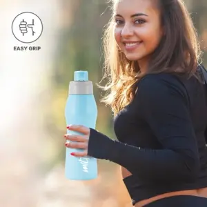 ACTIVE Stainless Steel Water Bottle, 1000ml,Sky Blue