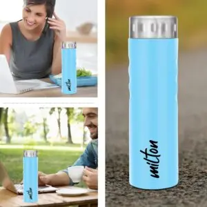 STREAM Stainless Steel Blue Colour Water Bottle 1000 ml