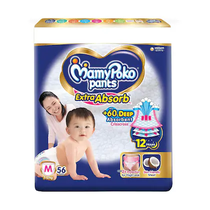 Mamypoko pants M-56 ( 7 to 12kg) 