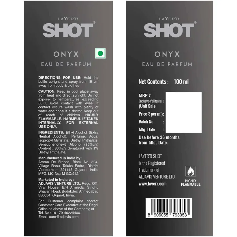 ONYX EAU DE PERFUME (100ml)