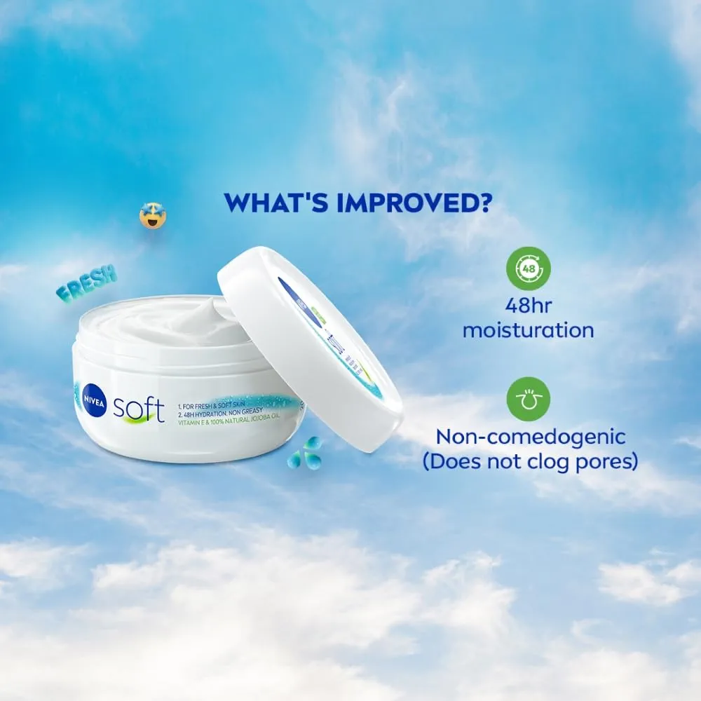 Nivea soft light moisturizing cream 100ml 