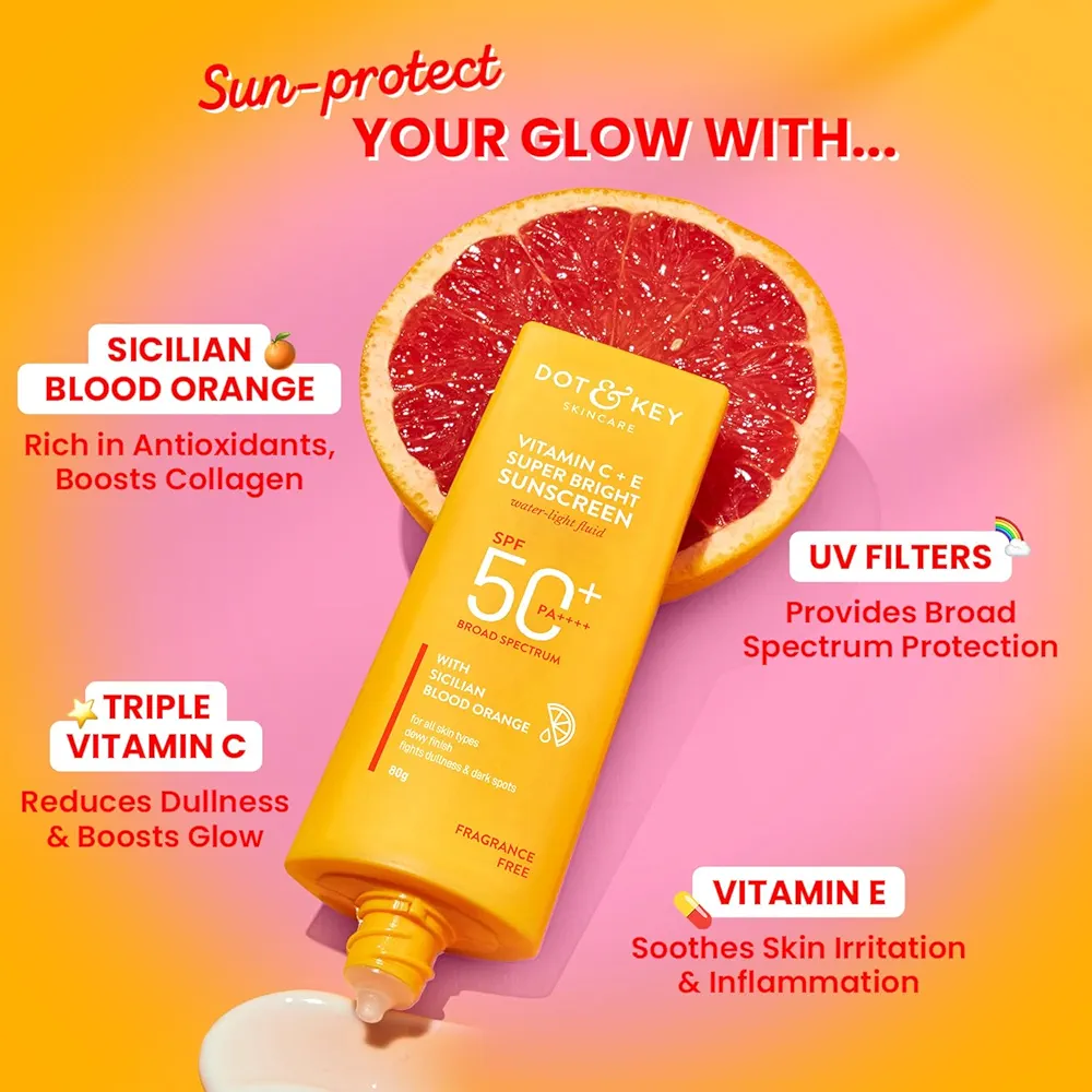 DOT &KEY Vitamin C+E Super Bright sunscreen (SPF: 50)