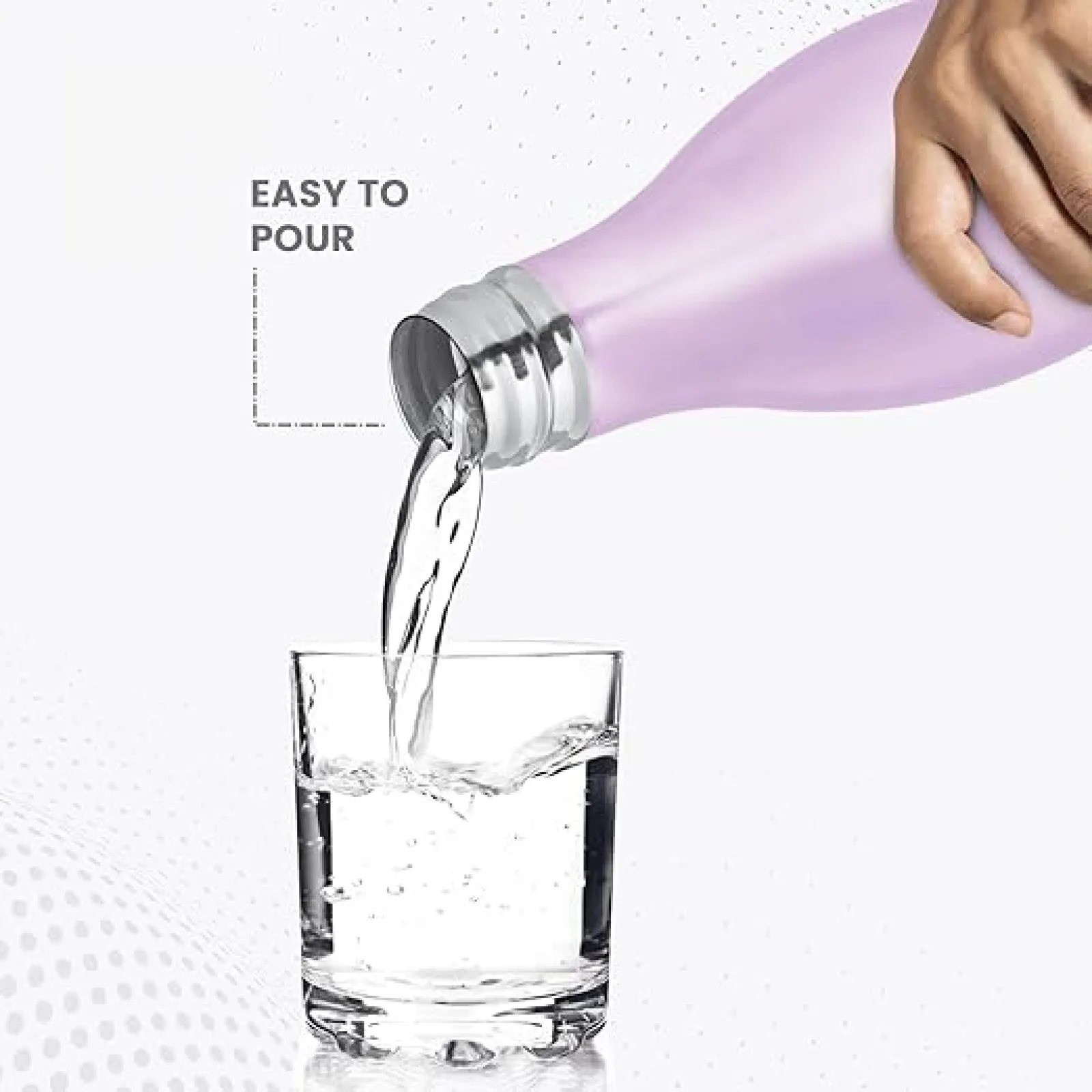 Campa Stainless Steel Water Bottle Purple Colour (1100 ml) 