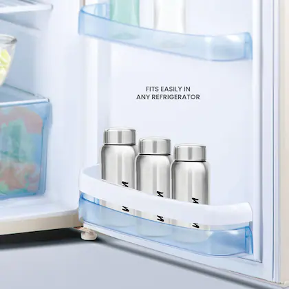Aqua Stainless Steel Silver Colour Water Bottle 500 ml 