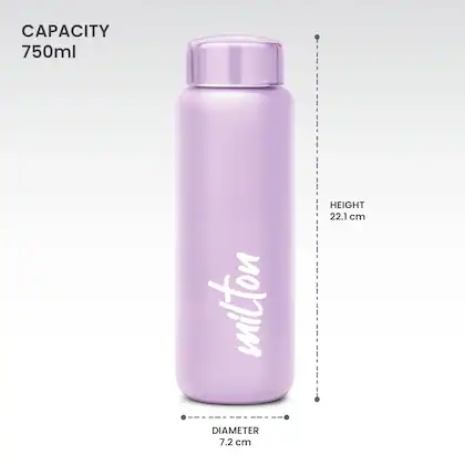 Aqua Stainless Steel Purple Colour Water Bottle 750ml 