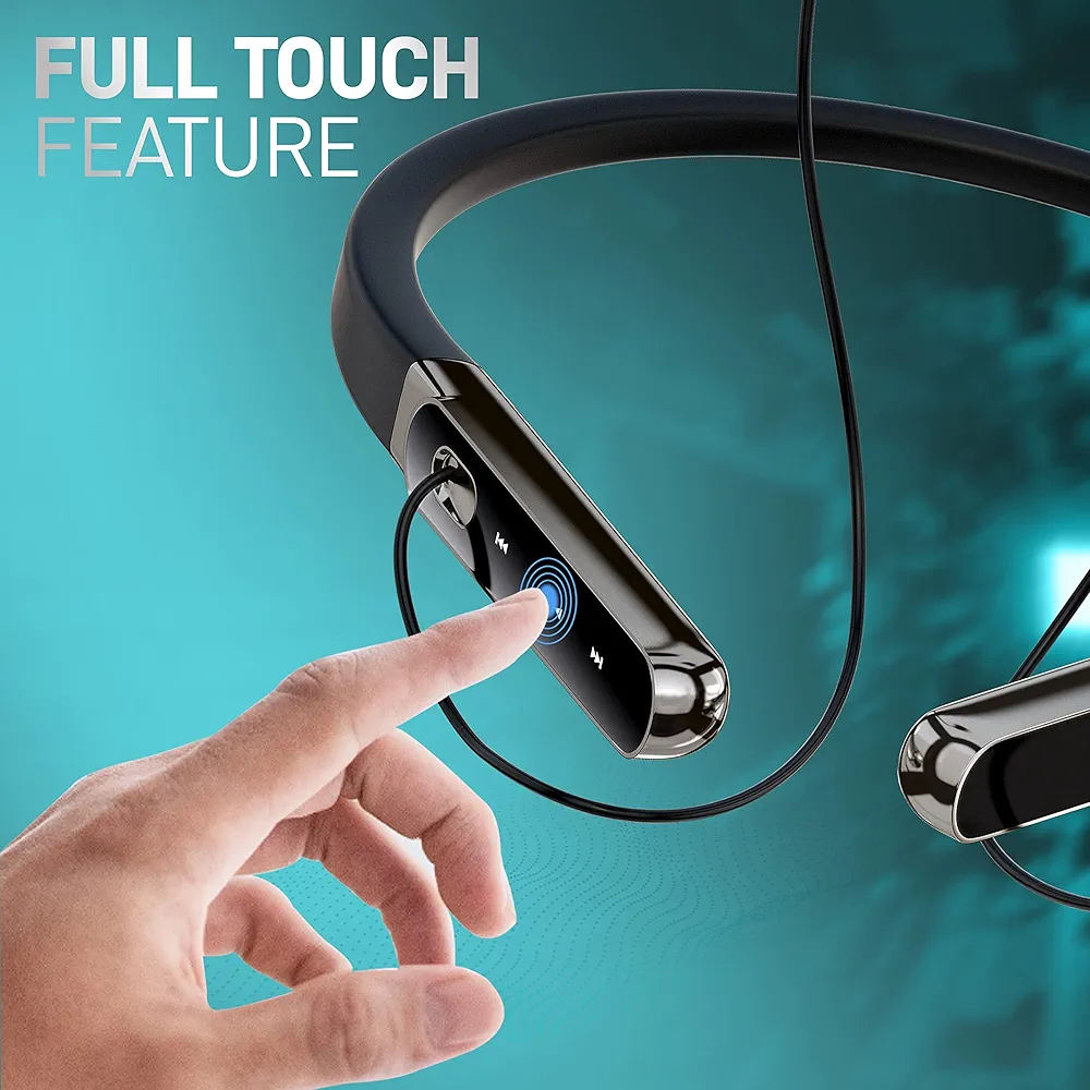 BLACK / ROYALE  Wireless Neckband Earphone ( 1 Super bass Earphones free) 