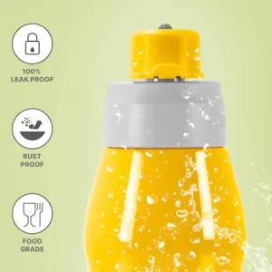 ACTIVE Stainless Steel Water Bottle, 750ml, Yellow