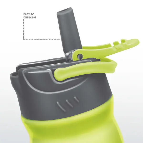 MAX - Stainless Steel Sipper Green Colour Water Bottle 600ml