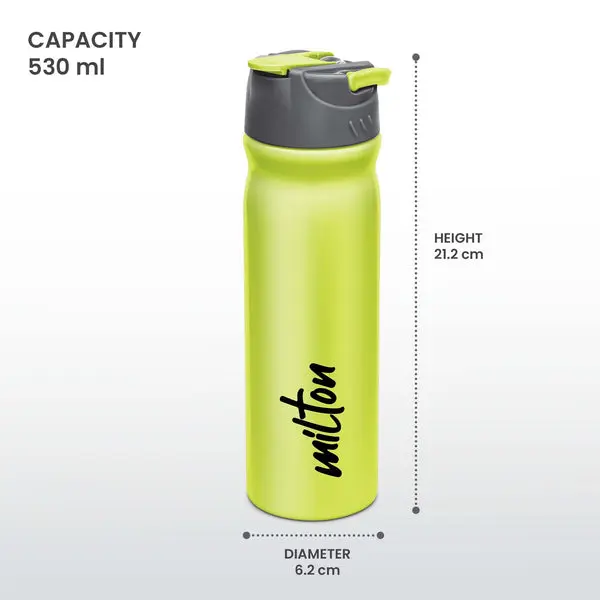 MAX - Stainless Steel Sipper Green Colour Water Bottle 600ml