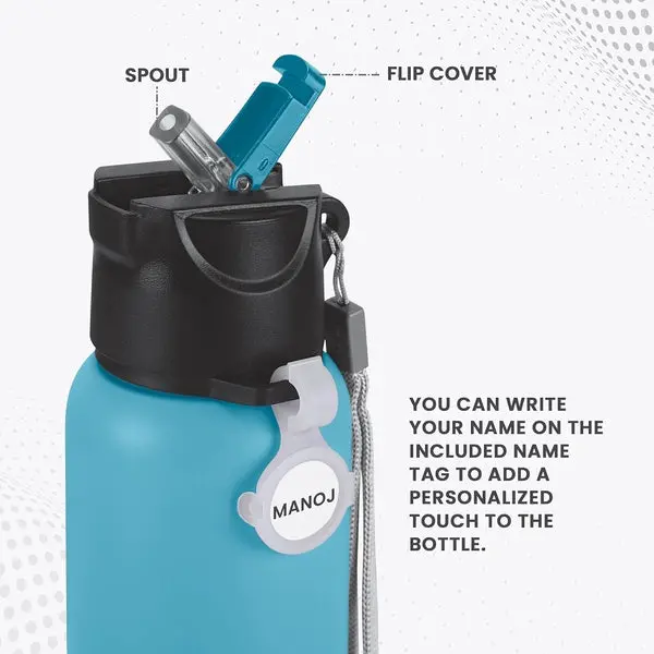 SIPSTAR - Stainless Steel Sipper Blue Colour Water Bottle 1000ml